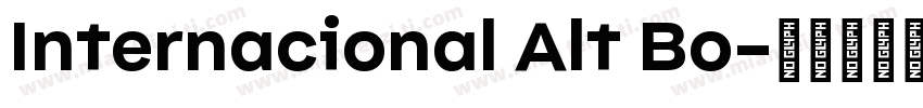 Internacional Alt Bo字体转换